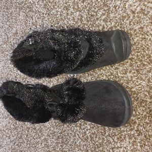 Black Fur Kalli Boots
